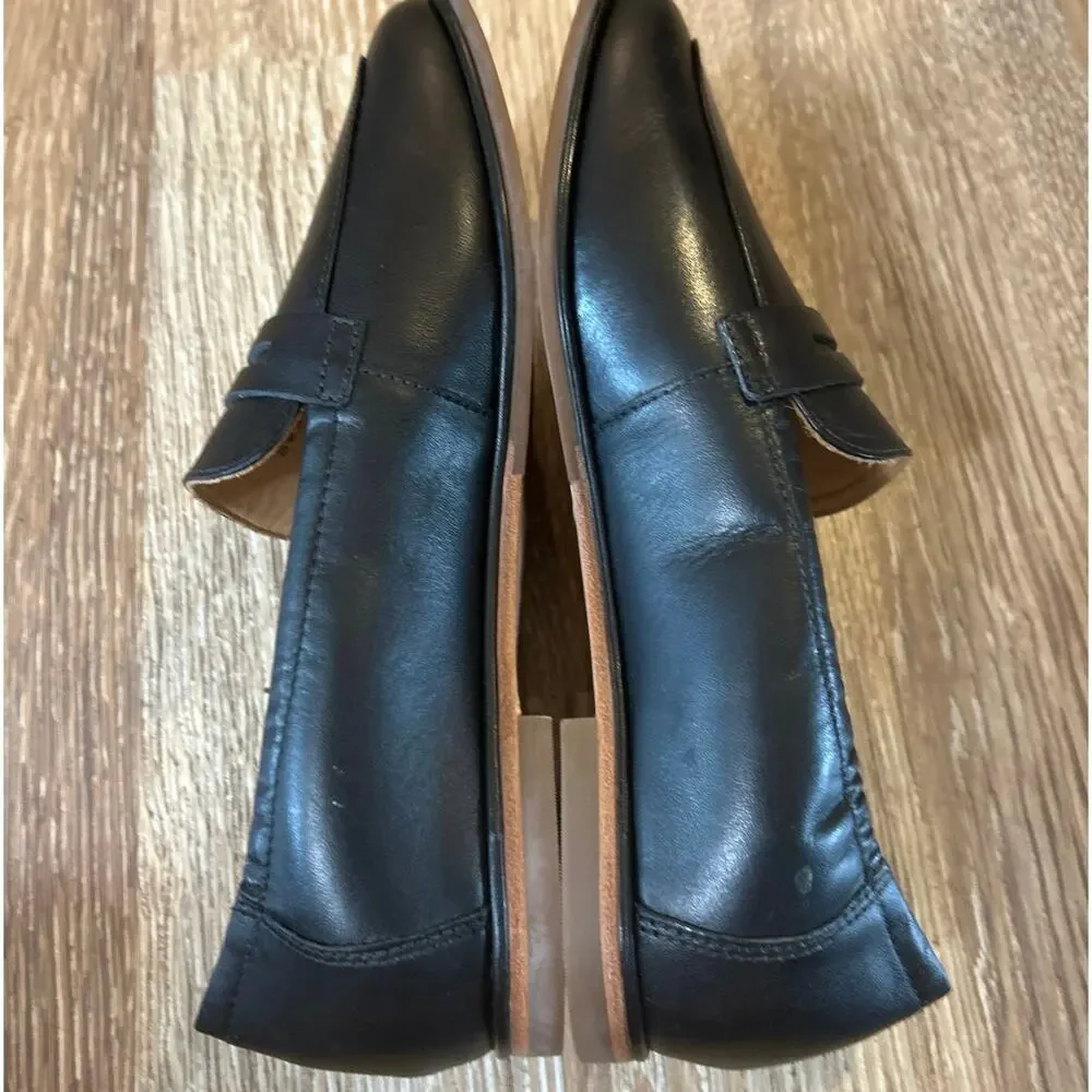 ABEO Strada Loafer Black Leather Comfort Arch Support Orthotic Size 7 Classic